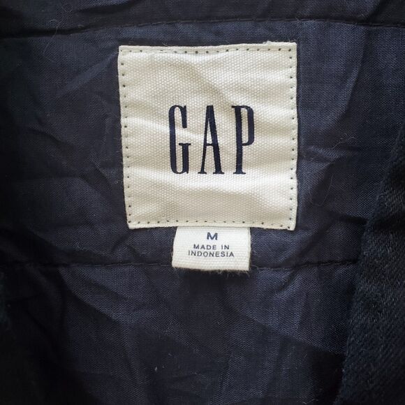 GAP Blue Floral Patchwork Quilted Kimono Wrap Jacket Sz M Grandmacore Boho Chic - Picture 7 of 8